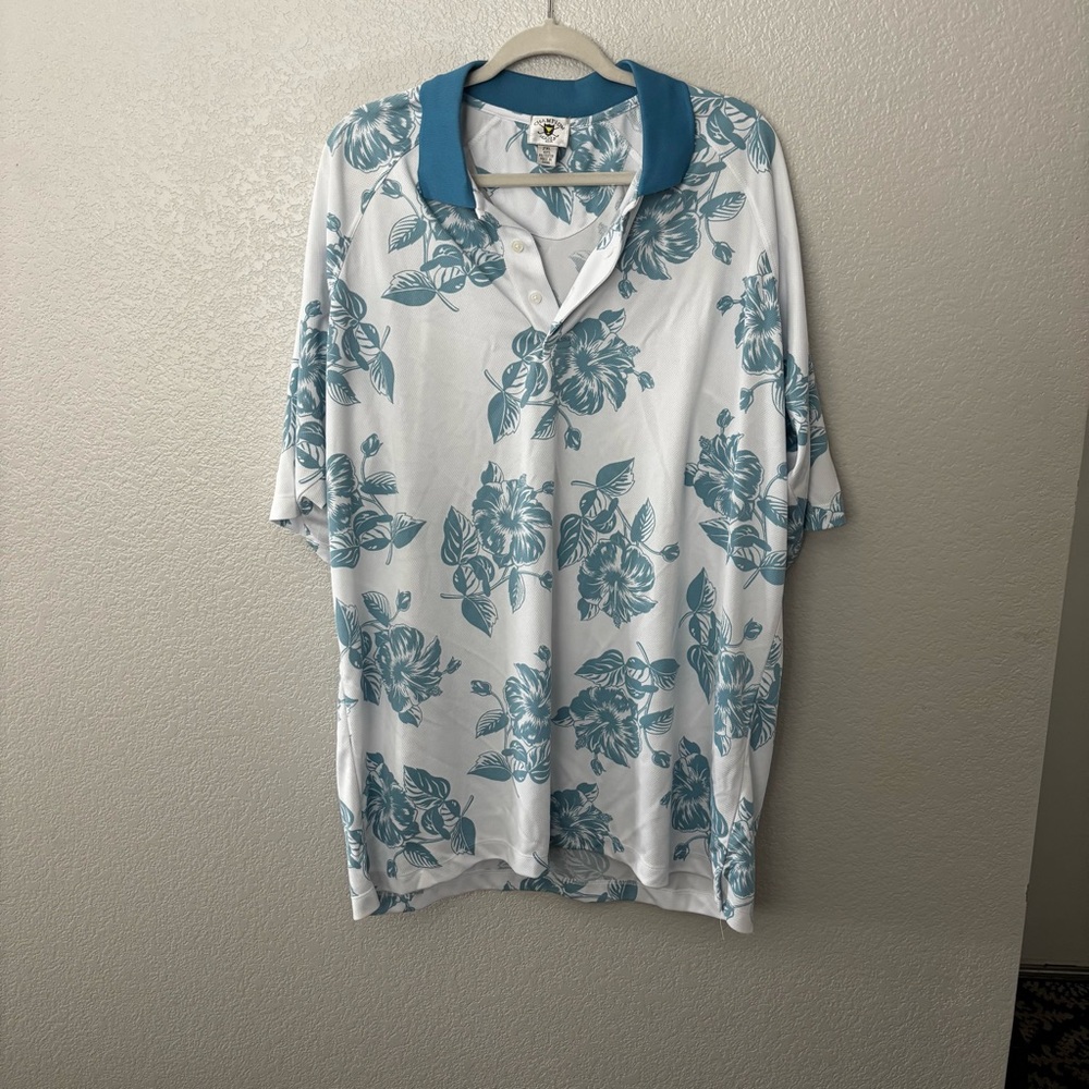 Champion White and Blue Floral Shirt